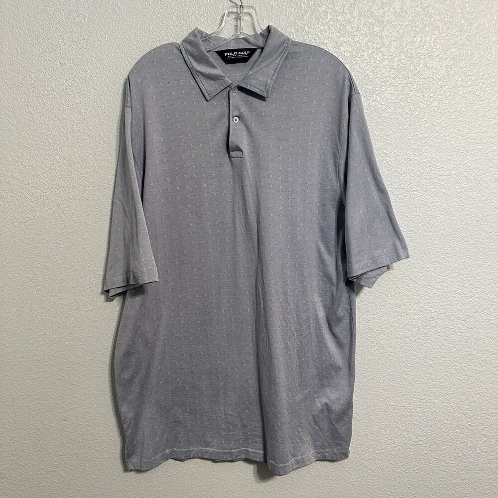 Polo Golf Ralph Lauren Shirt Mens Size XL Blue Short Sleeve Pima Cotton